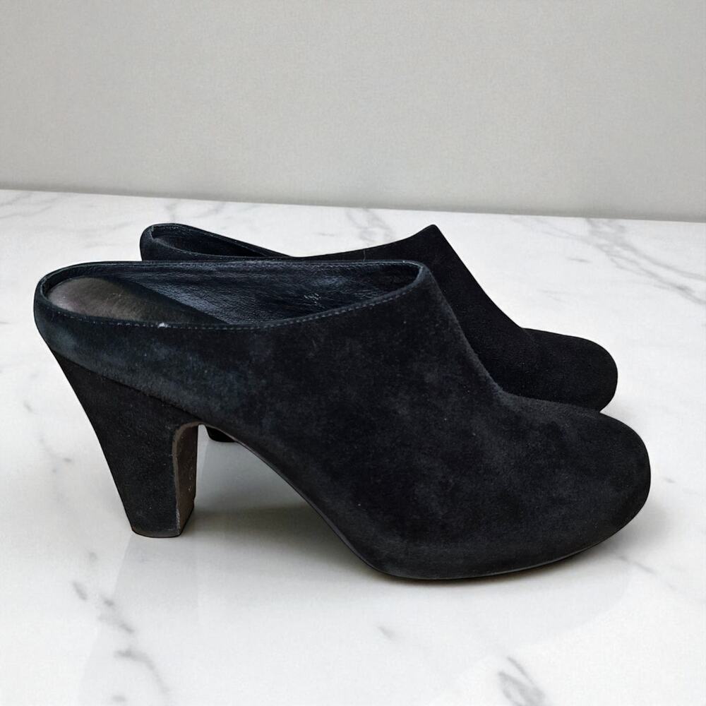 Cordani Calzature Black Suede Platform Mules